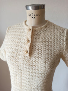 1960s - Gorgeous Knitted Long Dress - W35 (88cm)