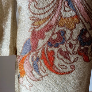 1960s - DORIANA, Italy - Stunning Lurex Bell Sleeves Dress