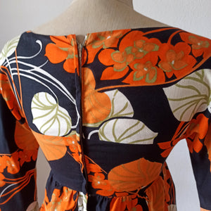 1960s - ERIC W. KASTNER, France - Stunning Bell Sleeves Dress -