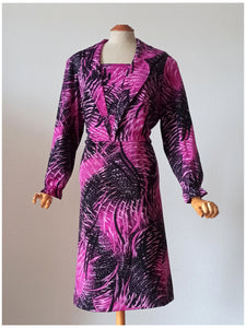 1970s - Stunning Colors Dress - W39 (100cm)