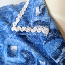 Load image into Gallery viewer, 1970s Does 40s - Gorgeous Abstract Cotton Blouse
