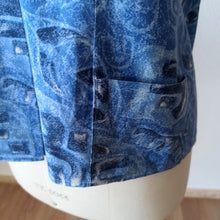 Load image into Gallery viewer, 1970s Does 40s - Gorgeous Abstract Cotton Blouse
