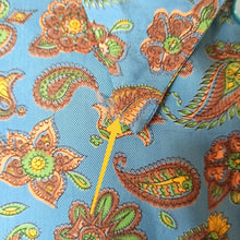 Load image into Gallery viewer, 1960s - Gorgeous Rayon Satin Paisley Blouse

