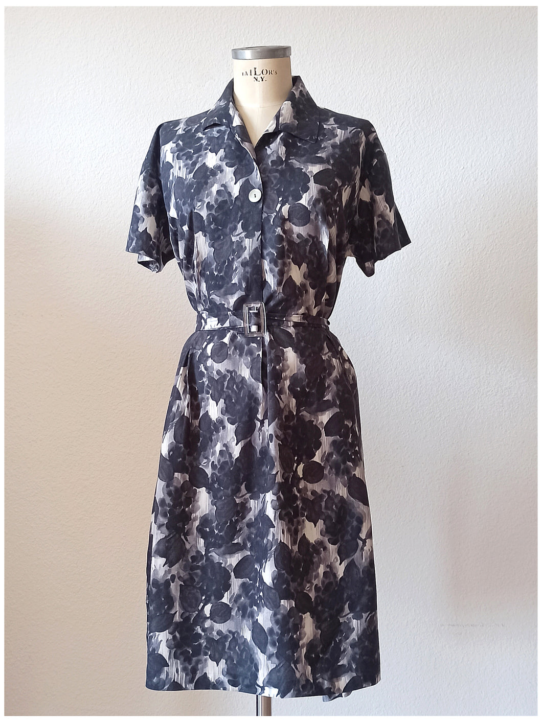 1960s - French Unworn Cotton Dress - Sz 48
