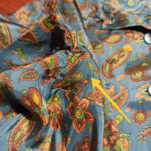 Load image into Gallery viewer, 1960s - Gorgeous Rayon Satin Paisley Blouse
