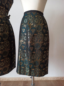 1960s - Spectacular 2pc Open Sides Dress - W28.5 (72cm)