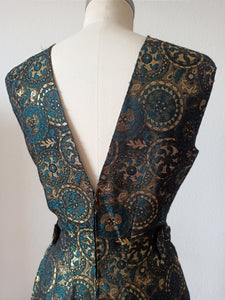 1960s - Spectacular 2pc Open Sides Dress - W28.5 (72cm)