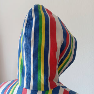 1950s 1960s - JANTZEN, USA - Fabulous Striped Hoodie Jacket - Size M