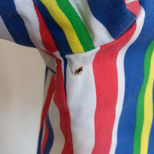 Cargar imagen en el visor de la galería, 1950s 1960s - JANTZEN, USA - Fabulous Striped Hoodie Jacket - Size M
