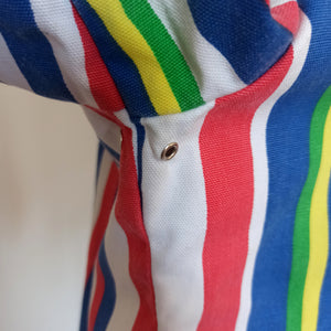 1950s 1960s - JANTZEN, USA - Fabulous Striped Hoodie Jacket - Size M