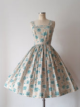 Charger l&#39;image dans la galerie, 1950s - BOUSSAC, France - Exquisite Unworn Bolero Dress - W26 (66cm)
