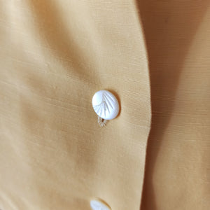 1950s - Gorgeous Corn Rayon Blouse - W29 (74cm)