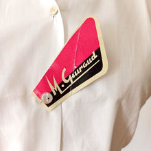 Laden Sie das Bild in den Galerie-Viewer, 1950s - M. GUIRAUD, France - Deadstock Cotton Blouse - Sz 46
