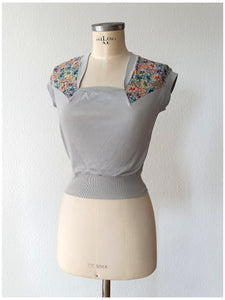 1950s - French Deadstock Embroidered Jumper - Sz S/M