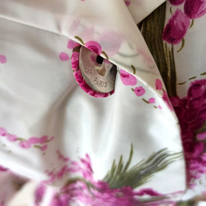 1950s 1960s - Stunning Parisian Floral Bouquets Dress - W26 (66cm)