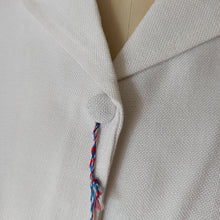 Laden Sie das Bild in den Galerie-Viewer, 1950s 1960s - ISIDORE ANDRE, France - Deadstock Seahorse Blouse - Sz 40
