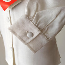 Laden Sie das Bild in den Galerie-Viewer, 1950s 1960s - ISIDORE ANDRE, France - Deadstock Seahorse Blouse - Sz 40
