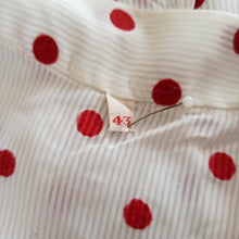 Load image into Gallery viewer, 1950s - M. GUIRAUD, France - Deadstock Dotted Nylon Blouse - Sz 43
