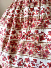 Charger l&#39;image dans la galerie, 1950s - Adorable Ivy Print Cotton Dress - W27 (68cm)
