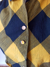 Load image into Gallery viewer, 1940s - Plaid Cotton Blouse - W30 (76cm)
