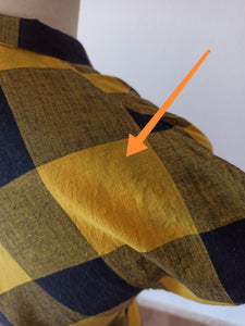 1940s - Plaid Cotton Blouse - W30 (76cm)
