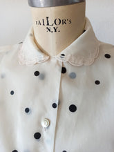 Load image into Gallery viewer, 1950s - Adorable Dotted Blouse - W38 (97cm)

