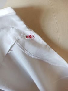 1960s - CHERIE MODELL, Switzerland - Embroidery Blouse - Sz 48