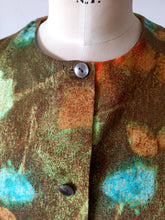 Load image into Gallery viewer, 1960s - Cute Abstract Cotton Top - Sz 38
