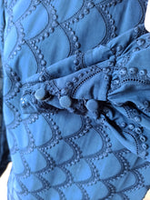 Cargar imagen en el visor de la galería, 1960s - Gorgeous Blue Cotton Dress
