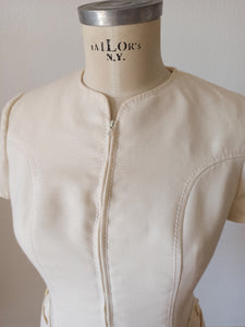 1960s - Fabulous Space Age Wool Dress - W30 (76cm)