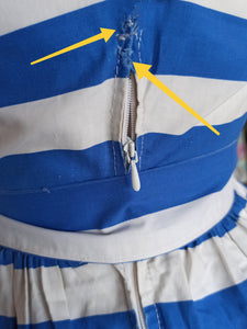 1950s - Iconic Spaghetti Straps Pockets Cotton Dress - W26 (66cm)