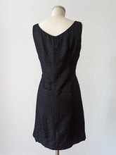 Load image into Gallery viewer, 1960s - Superb Black Rayon Cocktail Dress - W32 (82cm)
