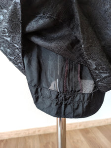 1960s - Superb Black Rayon Cocktail Dress - W32 (82cm)