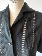 Cargar imagen en el visor de la galería, 1950s 1960s - SWISS QUALITY - Cotton Blouse - Sz 48
