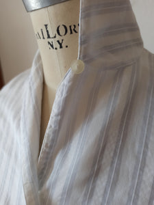 1950s - Striped Cotton Blouse - W29 (74cm)