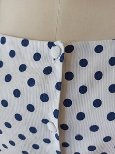 1950s 1960s - Dotted Cotton Top - Sz 44