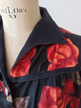 Cargar imagen en el visor de la galería, 1950s 1960s - SERMO - Stunning Roseprint Duster
