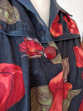 Cargar imagen en el visor de la galería, 1950s 1960s - SERMO - Stunning Roseprint Duster
