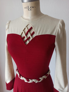 1960s - Two Tone Dress - W26 (66cm)