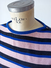 Cargar imagen en el visor de la galería, 1960s - Striped Cotton Knit Top - Sz L

