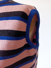 Cargar imagen en el visor de la galería, 1960s - Striped Cotton Knit Top - Sz L
