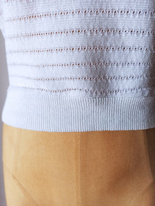 1950s - White Knit Jumper - XS/S