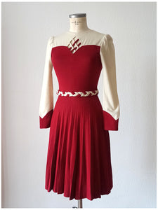 1960s - Two Tone Dress - W26 (66cm)