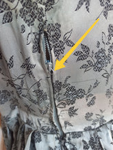 Load image into Gallery viewer, 1950s - Stunning Silver Satin Rayon Bolero Dress - W32 (82cm)
