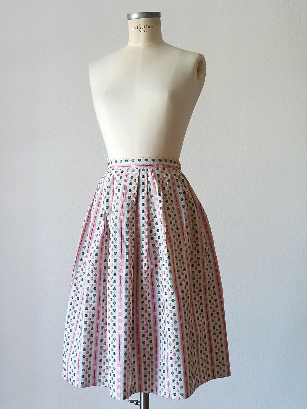 1960s - Cotton Skirt - 24.5