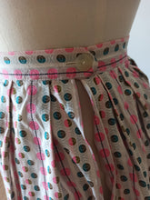 Cargar imagen en el visor de la galería, 1960s - Cotton Skirt - 24.5&quot; (62cm)
