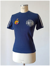 Load image into Gallery viewer, 1960s 1970s - JUMARI, Spain - Deadstock Navy Cotton T-Shirt - Sz 40/42
