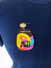 Load image into Gallery viewer, 1960s 1970s - JUMARI, Spain - Deadstock Navy Cotton T-Shirt - Sz 40/42
