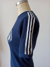Load image into Gallery viewer, 1960s 1970s - JUMARI, Spain - Deadstock Navy Cotton T-Shirt - Sz 40/42
