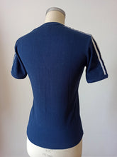 Load image into Gallery viewer, 1960s 1970s - JUMARI, Spain - Deadstock Navy Cotton T-Shirt - Sz 40/42
